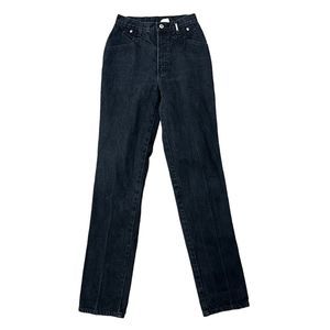 Vintage Rockies Size 28 7 Jeans Bareback Straight High Rise Black Rigid Cotton